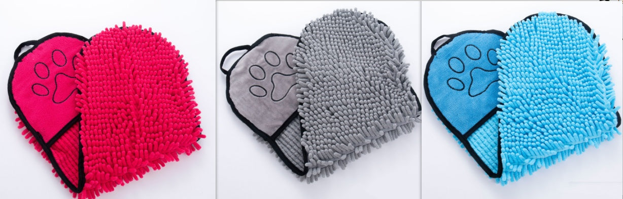 Super Absorbent Microfiber Dog & Cat Bath Towel – Quick-Dry Pet Bathrobe