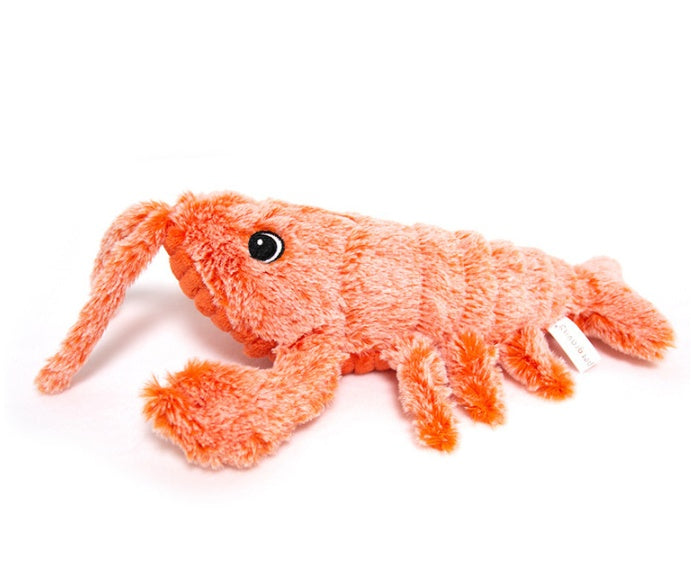 USB Rechargeable Jumping Shrimp Cat Toy – Interactive Electric Plush Lobster for Pets 🐾