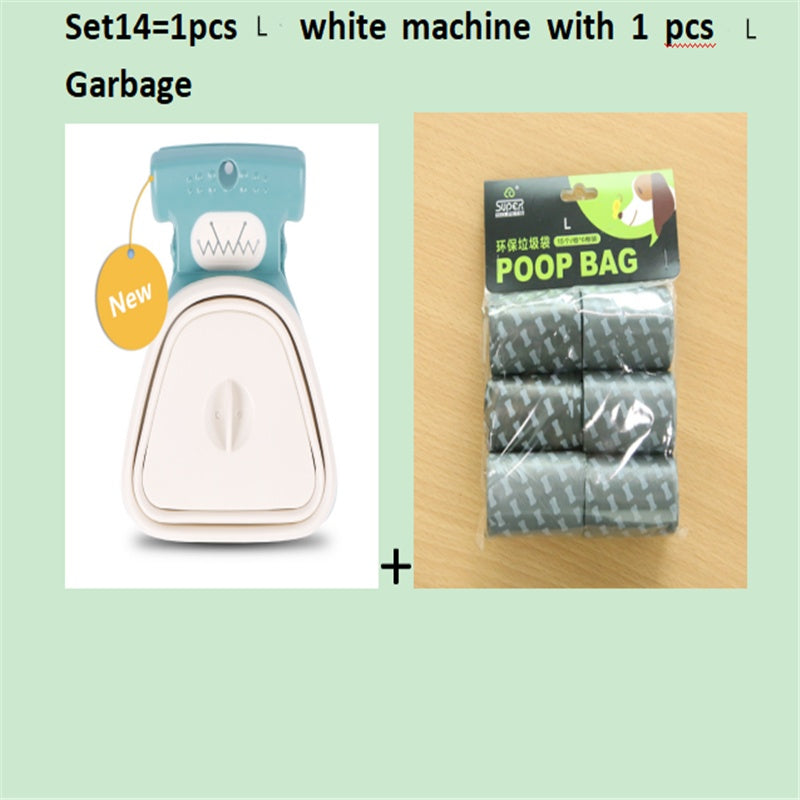 Foldable Dog Pooper Scooper Set with Degradable Bags – Portable Waste Cleaner for Pets 🐾
