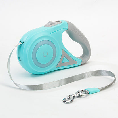Retractable Dog Leash with Spotlight & Collar – For Small & Medium Dogs