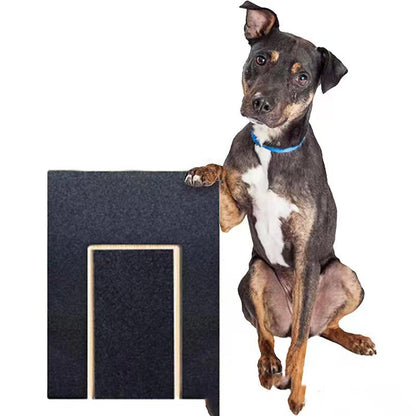 Pet Wooden Nail Scraper Board Toy Built-in Treat Box Dog Sandpaper Board Scratcher