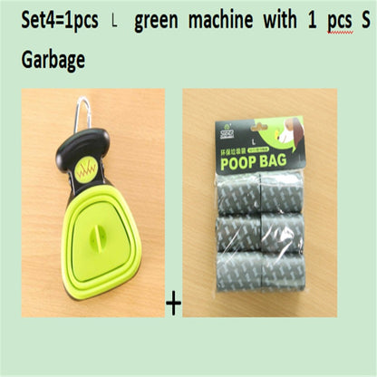 Foldable Dog Pooper Scooper Set with Degradable Bags – Portable Waste Cleaner for Pets 🐾