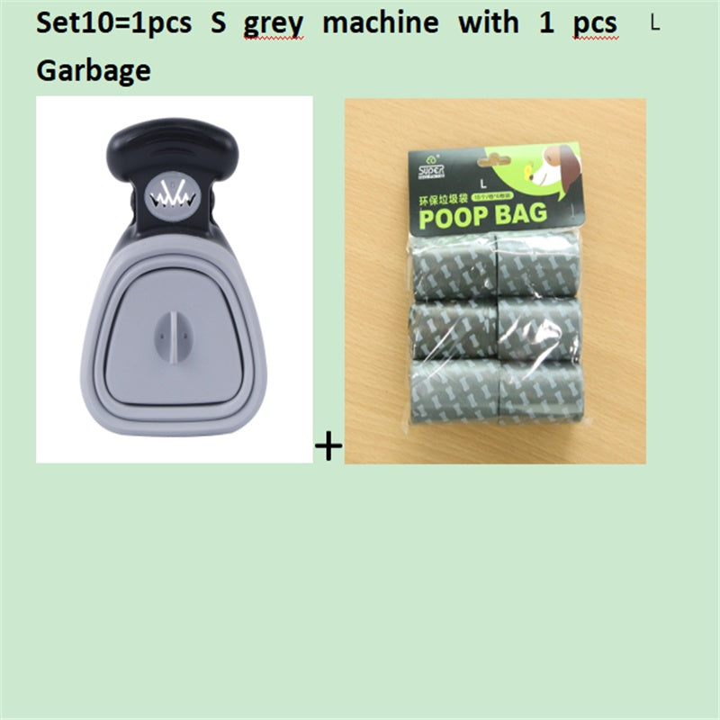 Foldable Dog Pooper Scooper Set with Degradable Bags – Portable Waste Cleaner for Pets 🐾