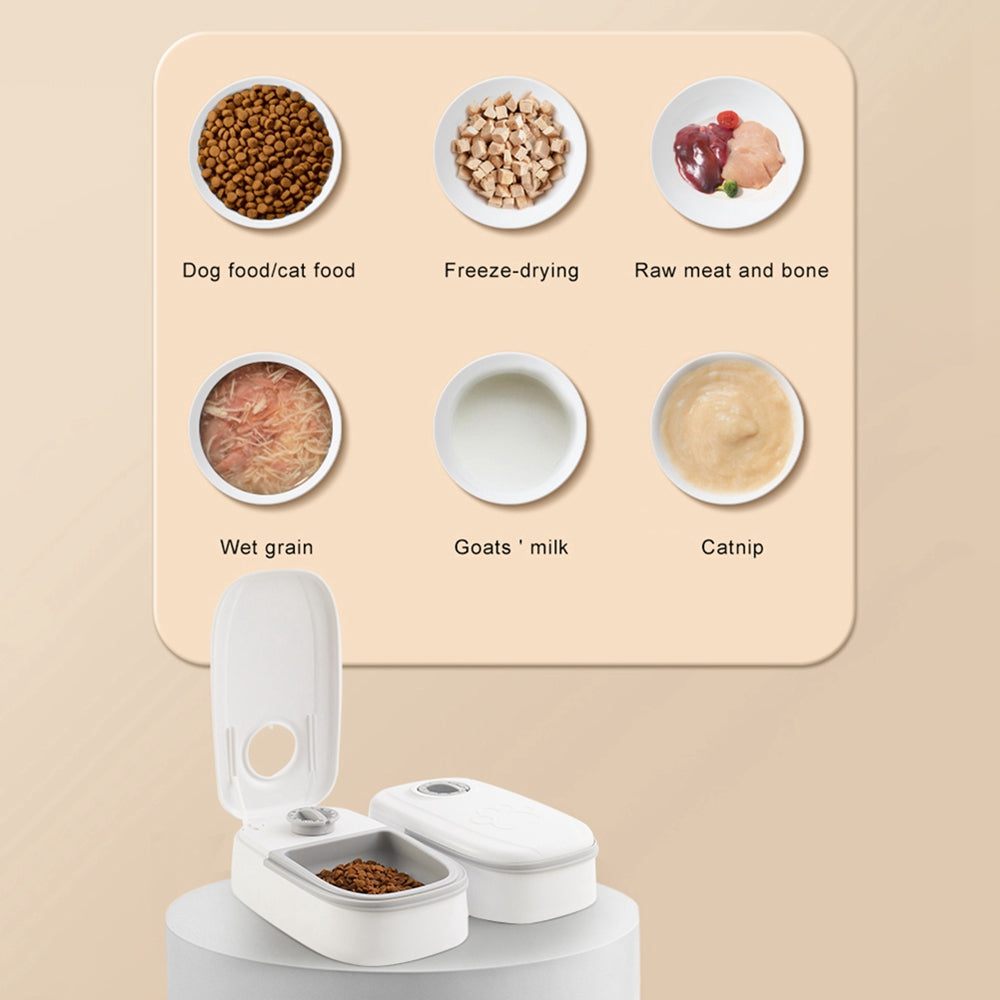 Smart Automatic Pet Feeder with Timer – Stainless Steel Food Dispenser for Dogs & Cats