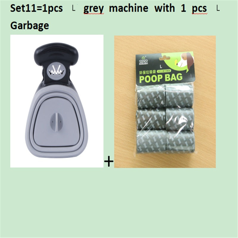 Foldable Dog Pooper Scooper Set with Degradable Bags – Portable Waste Cleaner for Pets 🐾