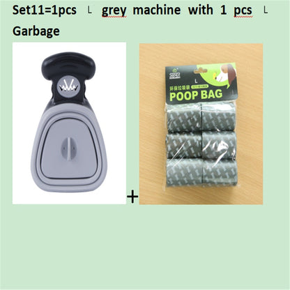 Foldable Dog Pooper Scooper Set with Degradable Bags – Portable Waste Cleaner for Pets 🐾