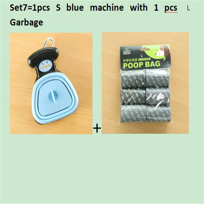 Foldable Dog Pooper Scooper Set with Degradable Bags – Portable Waste Cleaner for Pets 🐾