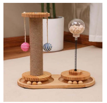 Cat Treat Dispenser Toy with Catnip – Interactive Slow Feeder for Cats & Small Dogs