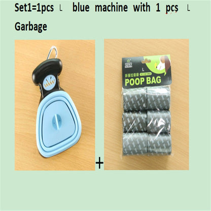 Foldable Dog Pooper Scooper Set with Degradable Bags – Portable Waste Cleaner for Pets 🐾