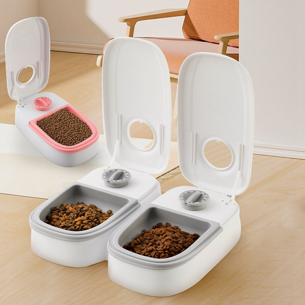 Smart Automatic Pet Feeder with Timer – Stainless Steel Food Dispenser for Dogs & Cats