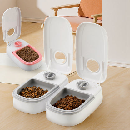 Smart Automatic Pet Feeder with Timer – Stainless Steel Food Dispenser for Dogs & Cats
