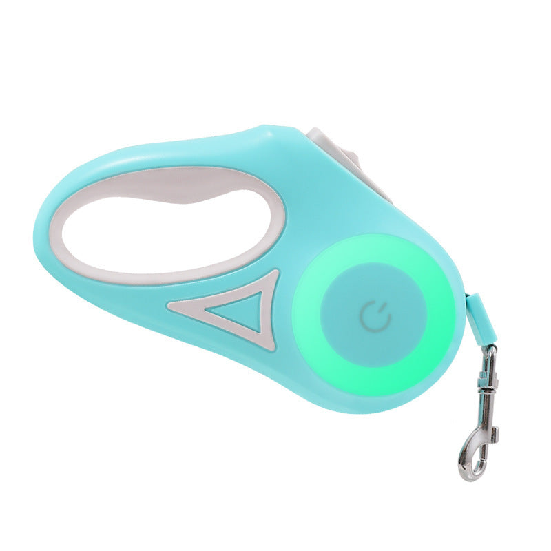 Retractable Dog Leash with Spotlight & Collar – For Small & Medium Dogs