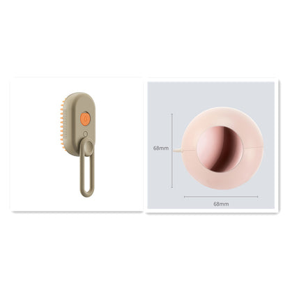 3-in-1 Electric Steam Pet Brush – Spray Grooming & Hair Removal Comb for Cats & Dogs 🐾