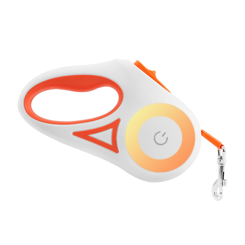 Retractable Dog Leash with Spotlight & Collar – For Small & Medium Dogs