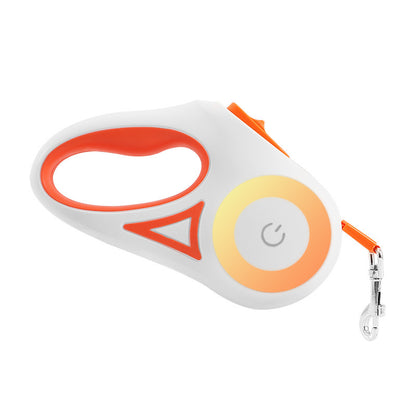 Retractable Dog Leash with Spotlight & Collar – For Small & Medium Dogs