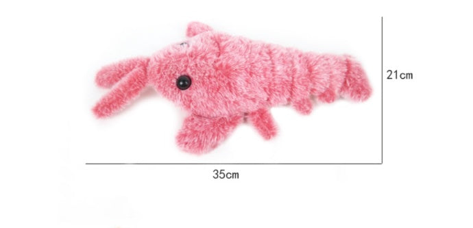 USB Rechargeable Jumping Shrimp Cat Toy – Interactive Electric Plush Lobster for Pets 🐾
