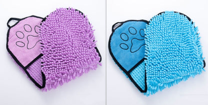 Super Absorbent Microfiber Dog & Cat Bath Towel – Quick-Dry Pet Bathrobe