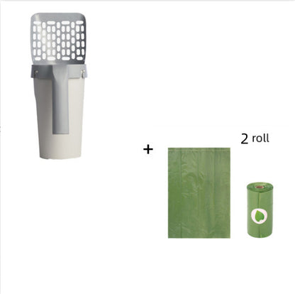 Removable Plastic Integrated Cat Litter Scoop Set