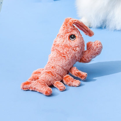 USB Rechargeable Jumping Shrimp Cat Toy – Interactive Electric Plush Lobster for Pets 🐾