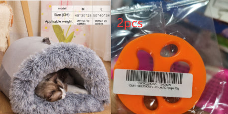 Portable Warm Pet Nest for Cats & Dogs – Cozy Autumn & Winter Moisture-Proof Bed