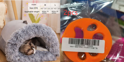 Portable Warm Pet Nest for Cats & Dogs – Cozy Autumn & Winter Moisture-Proof Bed