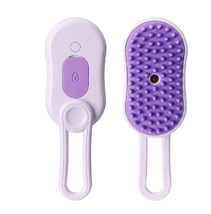 3-in-1 Electric Steam Pet Brush – Spray Grooming & Hair Removal Comb for Cats & Dogs 🐾