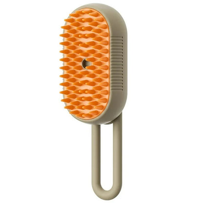 3-in-1 Electric Steam Pet Brush – Spray Grooming & Hair Removal Comb for Cats & Dogs 🐾