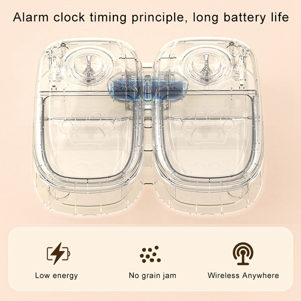 Smart Automatic Pet Feeder with Timer – Stainless Steel Food Dispenser for Dogs & Cats