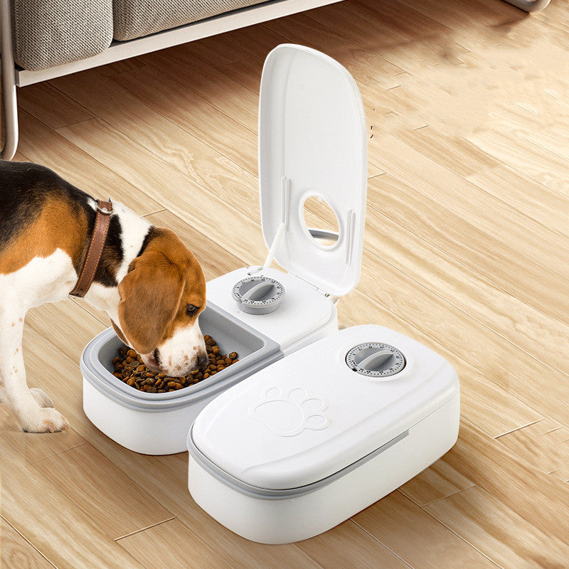 Smart Automatic Pet Feeder with Timer – Stainless Steel Food Dispenser for Dogs & Cats